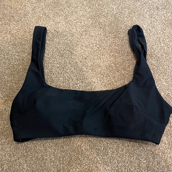 NWOT Aerie Wide Strap Scoop Bikini Top - Picture 4 of 6